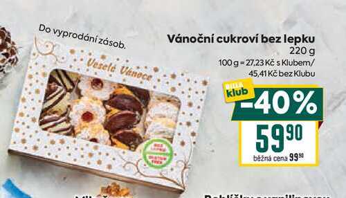 Vánoční cukroví bez lepku 220 g 