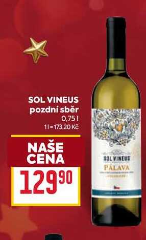 SOL VINEUS pozdní sběr 0,75l