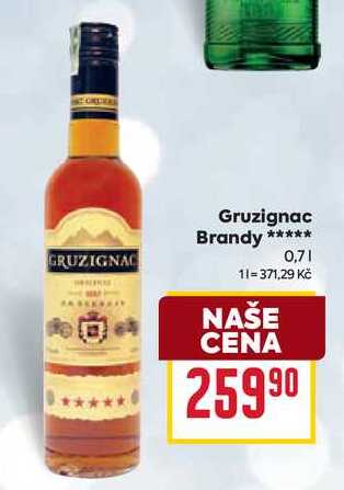 Gruzignac Brandy ***** 0,7l