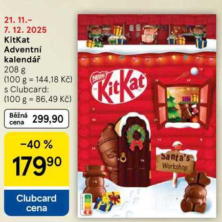 KitKat Adventní kalendář, 208 g 