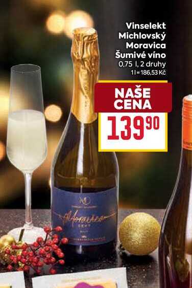 Vinselekt Michlovský Moravica Šumivé víno 0,75l