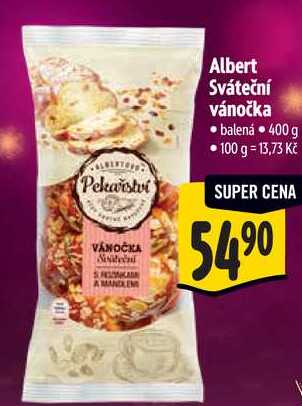 Albert Sváteční vánočka, 400 g