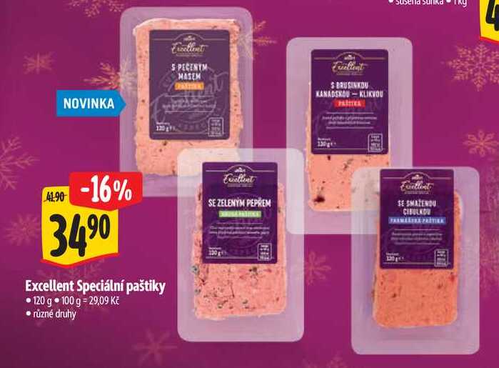 Excellent Speciální paštiky, 120 g