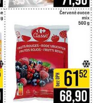 Červené ovoce mix 500 g 