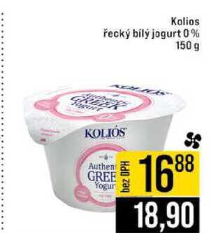 Kolios řecký bílý jogurt 0% 150 g