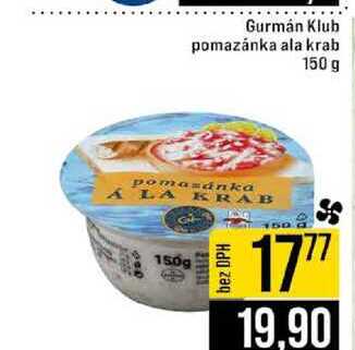 Gurmán Klub pomazánka ala krab 150 g 