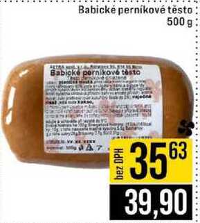 Babické perníkové těsto 500 g 