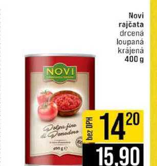 Novi rajčata drcenȧ loupaná krájenȧ 400 g