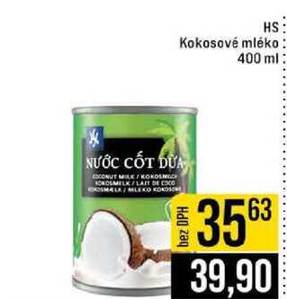 HS Kokosové mléko 400 ml