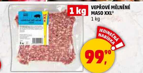 VEPŘOVÉ MĚLNĚNÉ MASO XXL, 1 kg