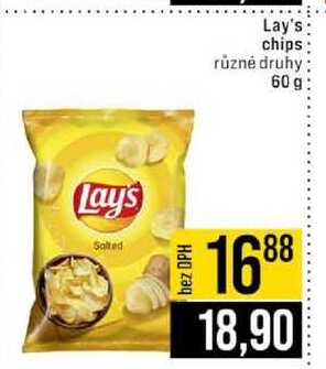 Lay's chips různé druhy 60 g