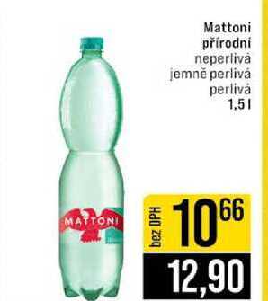 Mattoni přírodní neperlivá jemně perlivá perlivá 1,5l