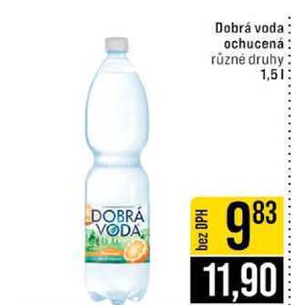 Dobrá voda ochucená různé druhy 1,5l