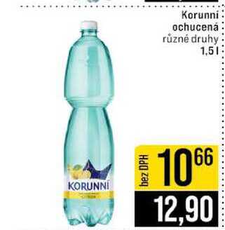 Korunni ochucená různé druhy 1,5l