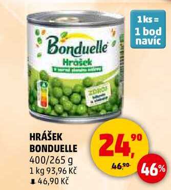 HRÁŠEK BONDUELLE, 400 g