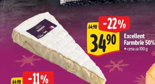 Excellent Farmbrie 50% • cena za 100 g