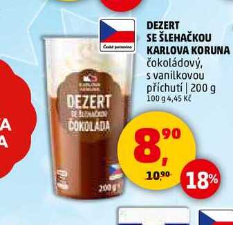 DEZERT SE ŠLEHAČKOU KARLOVA KORUNA, 200 g 