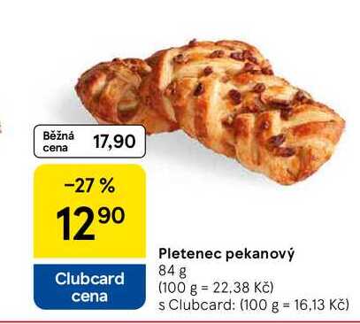 Pletenec pekanový, 84 g 