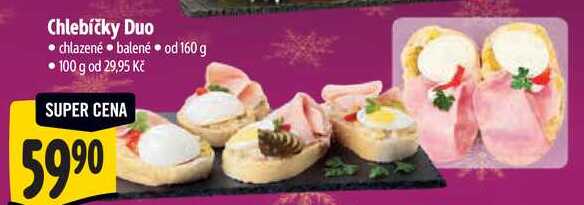 Chlebíčky Duo, 160 g