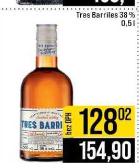 Tres Barriles 38% 0,5l
