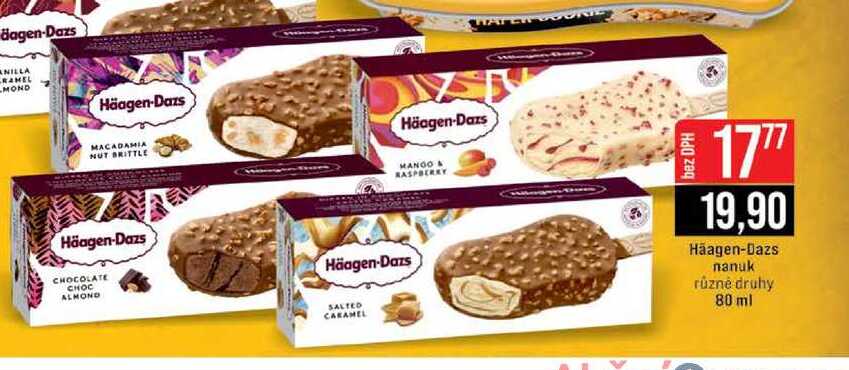 Häagen-Dazs nanuk různé druhy 80 ml 