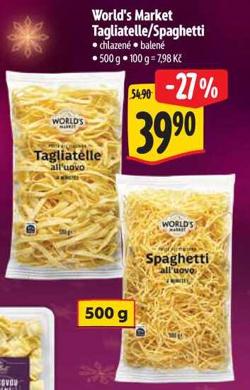 World's Market Tagliatelle/Spaghetti, 500 g