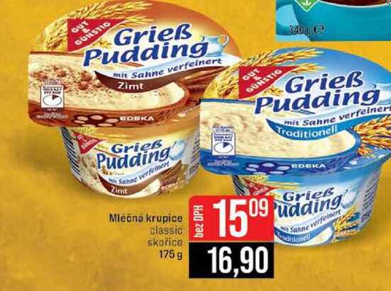 Mlečna krupice classic skořice 175g 