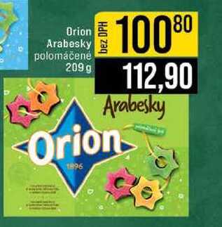Orion Arabesky polomáčené 209 g