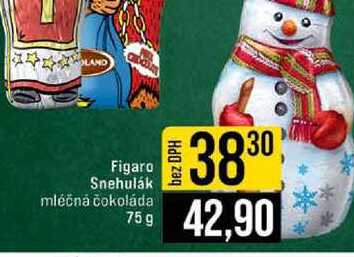 Figaro Snehulák mléčná čokoláda 75 g