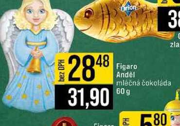 Figaro Anděl mlečna čokoláda 60 g