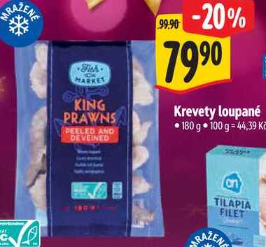 Krevety loupané, 180 g