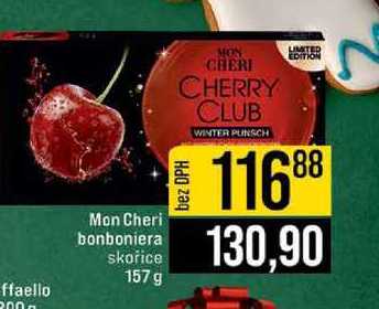 Mon Cheri bonboniera skořice 157 g 