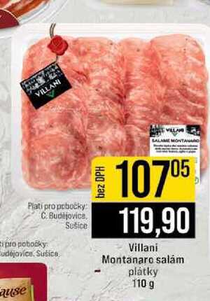 Villani Montanaro salám plátky 110 g 