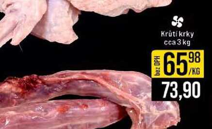 Krůtí krky cca 3 kg 1kg
