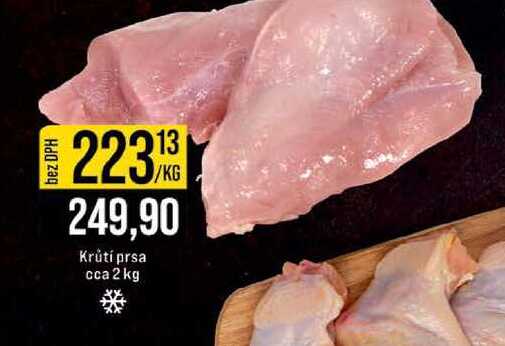 Krůtí prsa cca 2 kg 1kg