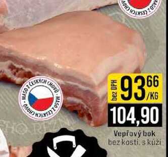 Vepřový bok bez kosti s kůží 1kg