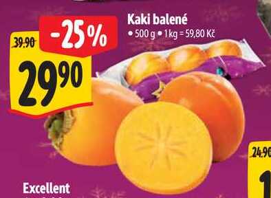 Kaki balené, 500 g  