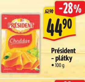 Président - plátky, 100 g  