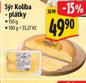 Sýr Koliba - plátky, 150 g 