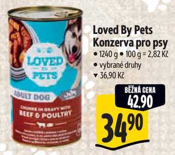 Loved By Pets Konzerva pro psy, 1240 g