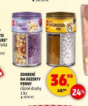 ZDOBENÍ NA DEZERTY PENNY, 1 ks