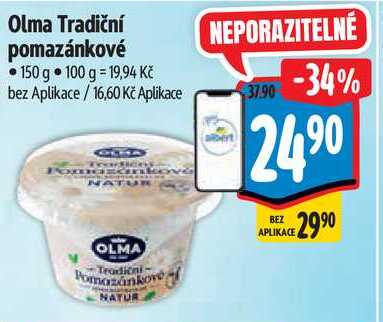 Olma Tradiční pomazánkové 150 g 