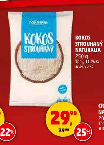KOKOS STROUHANÝ NATURALIA, 250 g 