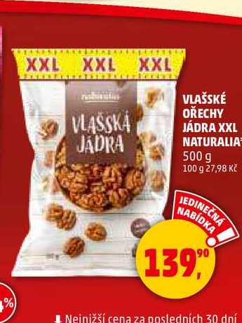 VLAŠSKÉ OŘECHY JÁDRA XXL NATURALIA, 500 g