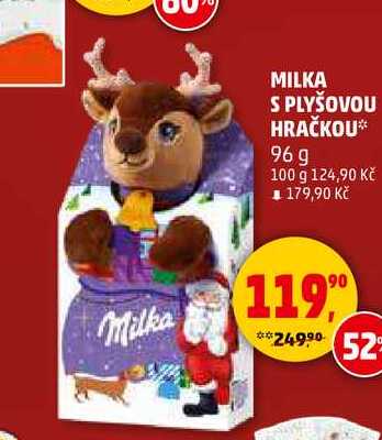 MILKA S PLYŠOVOU HRAČKOU, 96 g