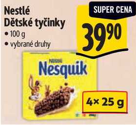 Nestlé Dětské tyčinky, 100 g 