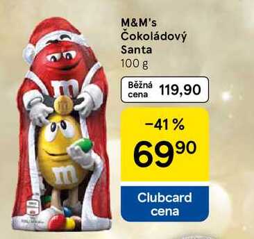 M&M's Čokoládový Santa, 100 g 