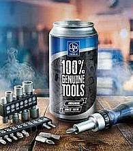 LUX-TOOLS SADA BITŮ SE ŠROUBOVÁKEM V PLECHOVCE 18DÍLNÁ