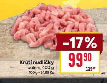 Krůtí nudličky balení, 400 g 