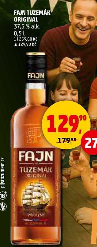 FAJN TUZEMÁK ORIGINAL, 0,5 l